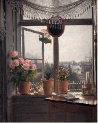 Martinus Rorbye View from the Artist's Window oil